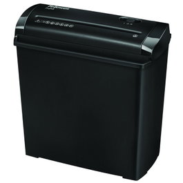 Fellowes P-25S Destructora de Papel, Corte en Tiras de 7mm, Negra/Gris